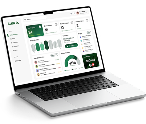 ERP solution dashboard